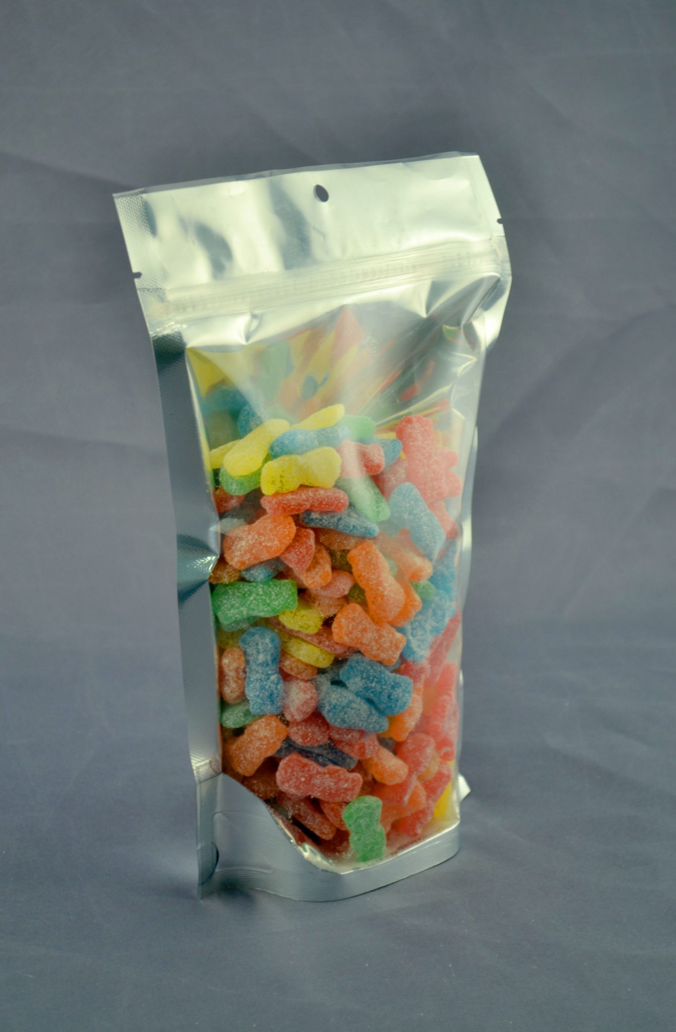 Foil/Clear Reclosable Stand up Bag