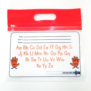 Orange Handle Alphabet ZIPAFILE Look and Learn Bag