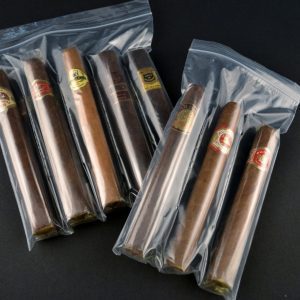 Compartment bags for 5 cigars