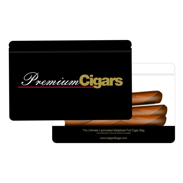 Ultimate Laminated Metalized Foil Premium Cigar Bag