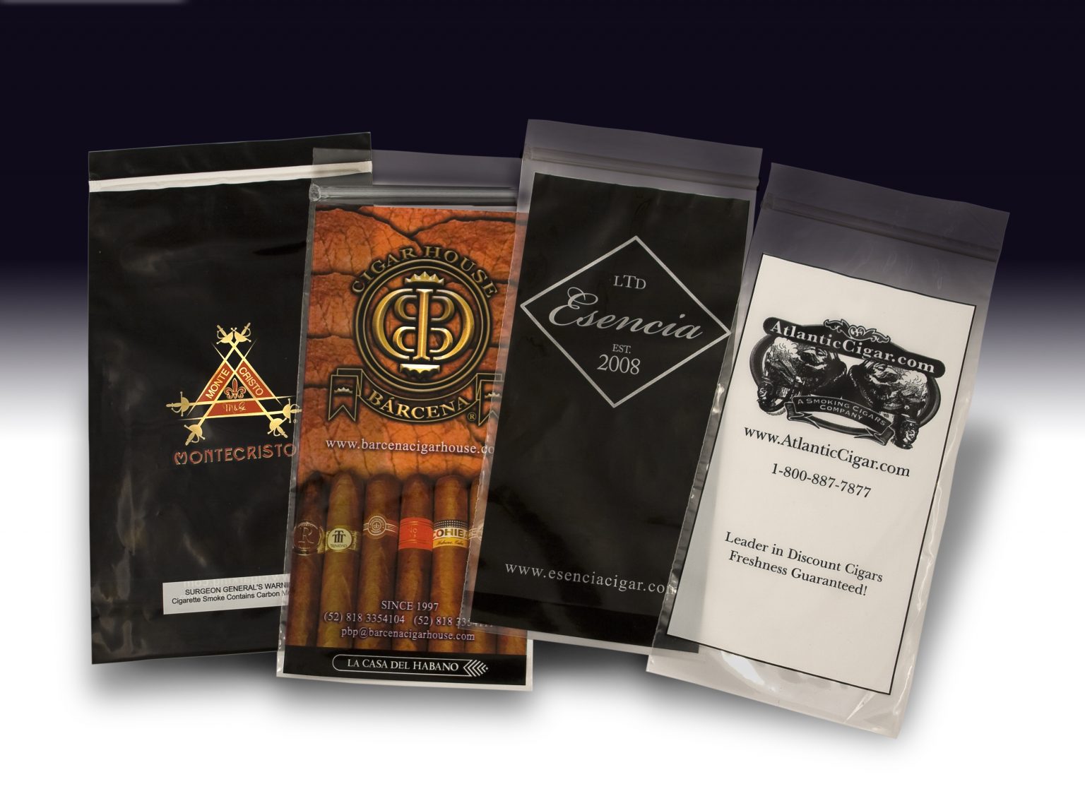 Custom Printed Cigar Bags