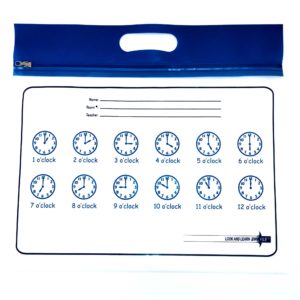 Blue Handle Clocks ZIPAFILE Look and Learn Bag