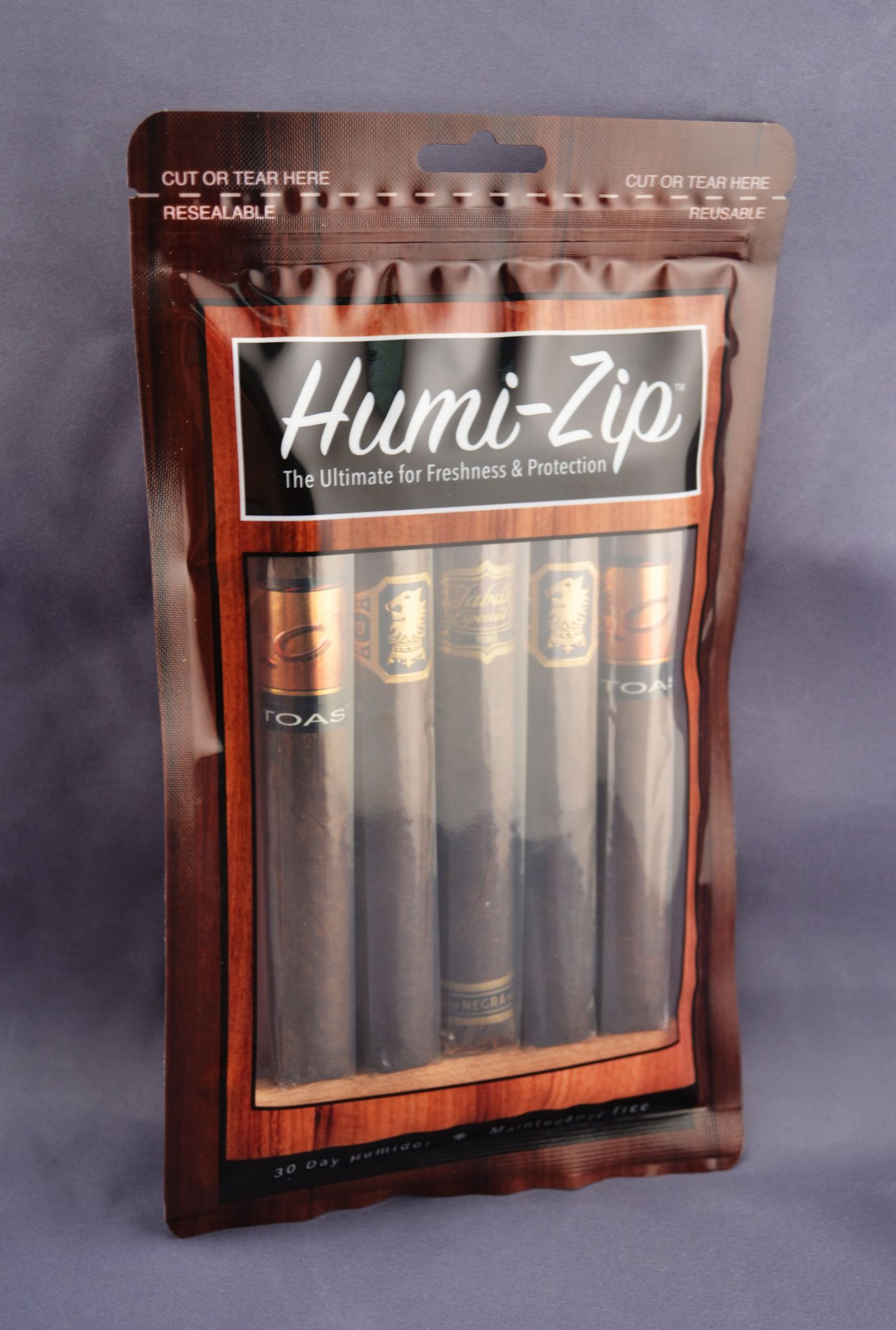 Humi Zip Reclosable Humidification Cigar Bag 4 Mil Pack Of 100