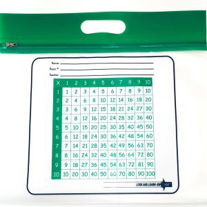 Green Handle Multiplication ZIPAFILE Look and Learn Bag